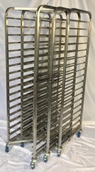 Transport trolley / freezer trolley stainless steel for 60x40 cm trays NEW!