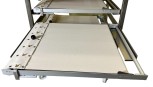 Pulling trolley with stripping devices for 60cm deep oven NEW