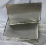 Alu perforated baking trays 3 edge NEW (10 pieces)