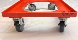Transportroller Transportwagen Euroroller für Kisten 60 x 40 cm ( 4 Stück )
